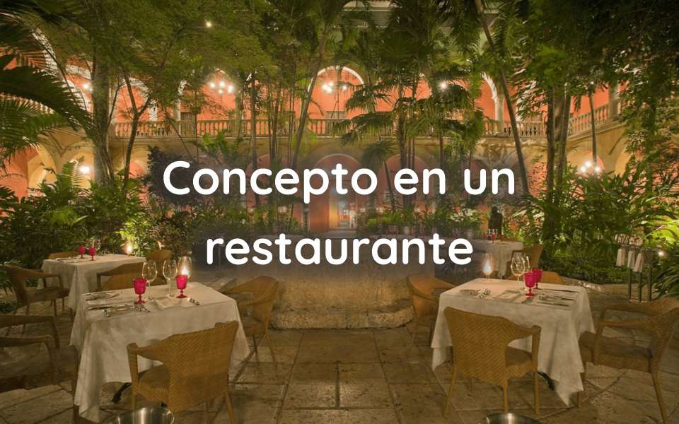 Concepto en un restaurante