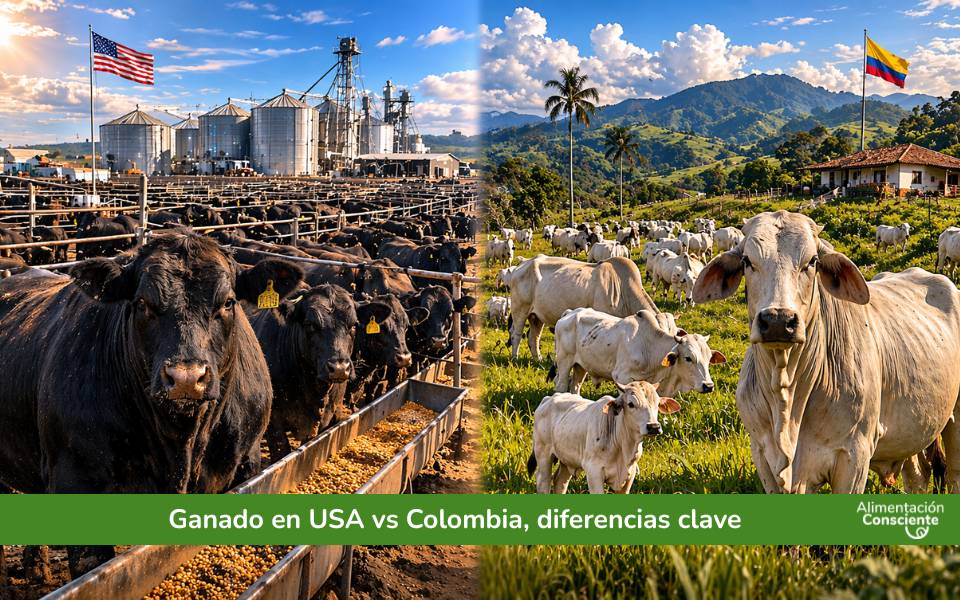 Ganado en USA vs Colombia, diferencias clave